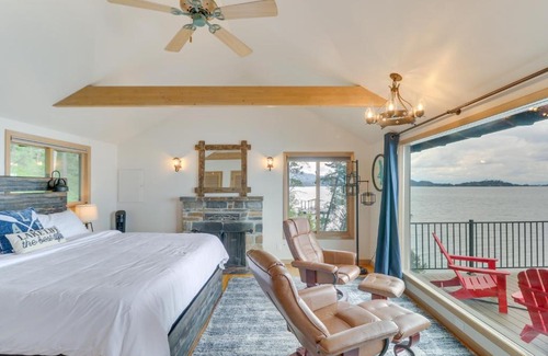 Lakeside Apartment | Inviting Flathead Lake Cabin with Scenic Spa Views