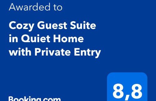 Knight Apartment | Inviting Guest Suite with Private Entry in a Quiet Home