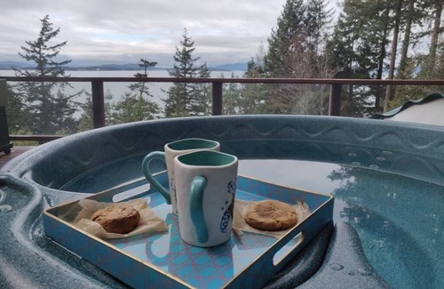 Skagit County Cabin | Serene Mountain-Sea Retreat with Spa and Hot Tub Access