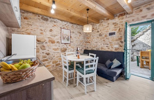 Primosten House | Stylish Stone Retreat with Terrace Near the Coast