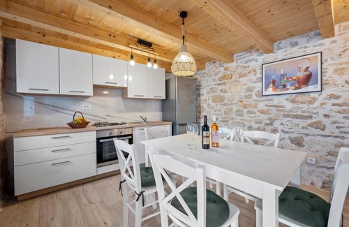 Primosten House | Stylish Stone Retreat with Terrace Near the Coast