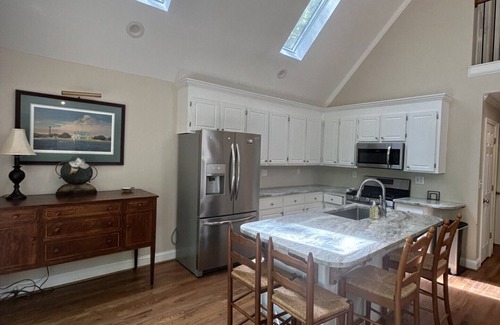 Henderson House | Waterfront Kerr Lake Retreat with Private Boat Dock & Spa