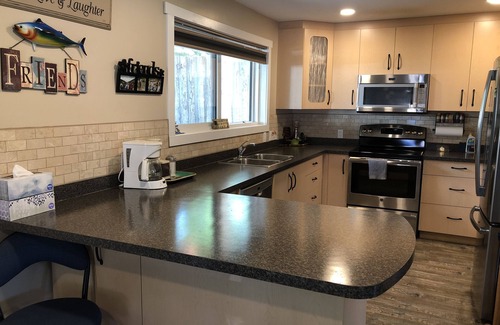 Buck Lake Cabin | Cozy Lake Cabin with Ocean View and Family-Friendly Amenities