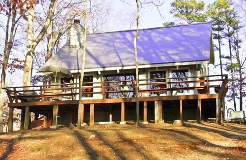 Cumming Cabin | Charming Lake Cabin with Pool and Spectacular Water View
