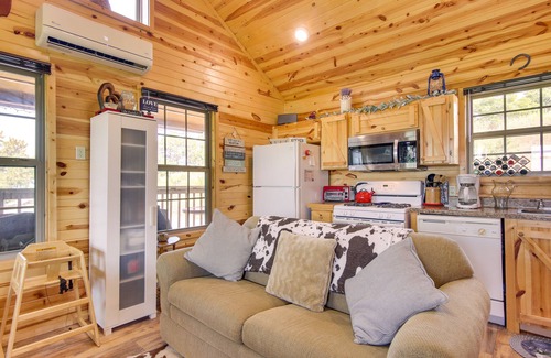 Clayton Cabin | Inviting Lake Sardis Cabin with Scenic Views and Spa