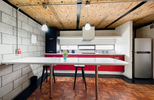 Alvaro Obregon Apartment | Trendy Industrial Loft with Kitchen and Accessible Features