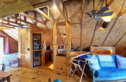 Tyringham Ski Chalet | Charming Loft with Private Beach on Scenic Mountain Lake