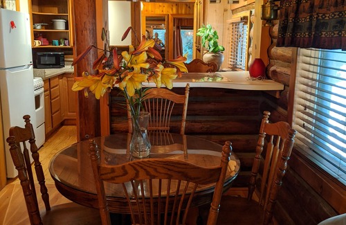 Monroe Cabin | Inviting Log Cabin Retreat with Pet-Friendly Amenities