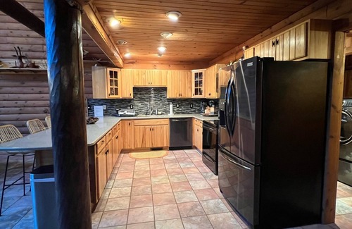 Iola Cabin | Serene Log Cabin Retreat with Pool and Family-Friendly Amenities