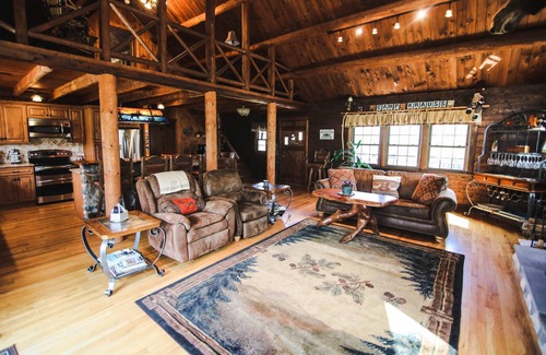 Stevenson House | Tranquil Moose Log Cabin with Pool & Trails for Your Escape