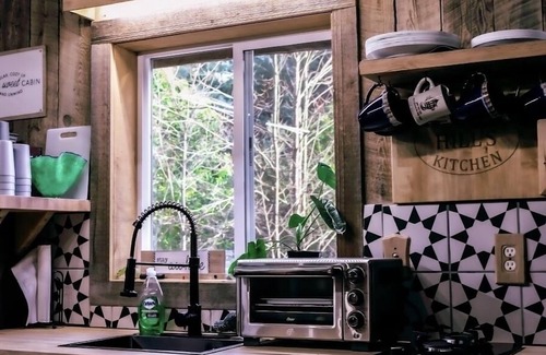 Corning Cabin | Inviting Off-grid Cabin with Spa Amenities & Pet Friendly