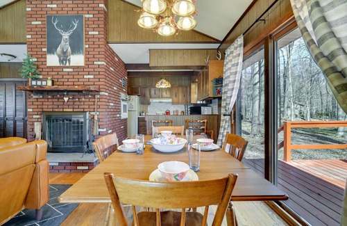 Locust Lake Village Cottage | Charming Pocono Lake Cottage with Fire Pit & Ping Pong