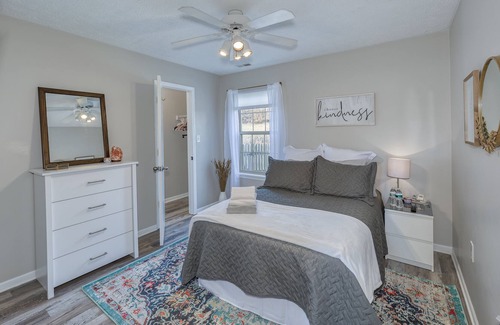Fishers House | Inviting Ranch Retreat with Fenced Yard and Family Amenities