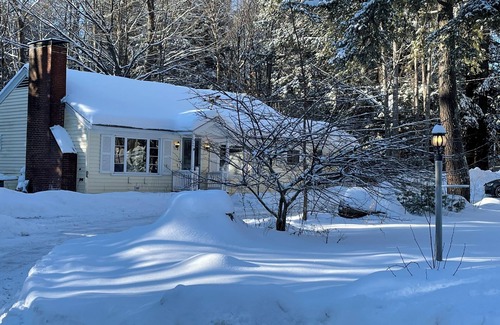 Intervale House | Charming Rustic Cottage with Fireplace Near North Conway