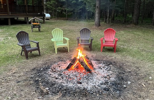 Forestport Cabin | Cozy secluded cabin on a main snowmobile trail we call Rock Inn the Forest