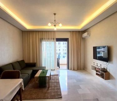 Ain Harrouda Apartment | Cozy Studio Vue sur Piscine à Ocean Park Zenata City Eco