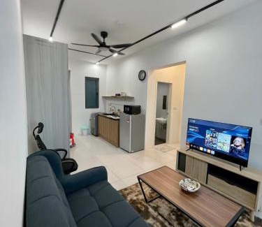 Central Seberang Perai Apartment | Inviting Suite at Meritus Residensi Perai with Pool Access