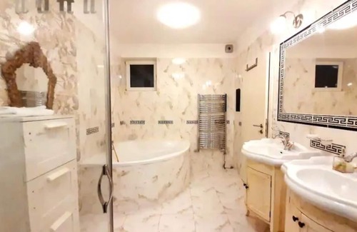 Tuchomerice Apartment | Inviting Suite with Terrace, Perfect for Families and Pets