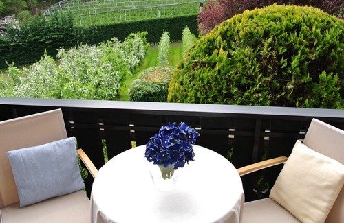 Nalles Apartment | Bright Apartment with Balcony & Garden View in Nals