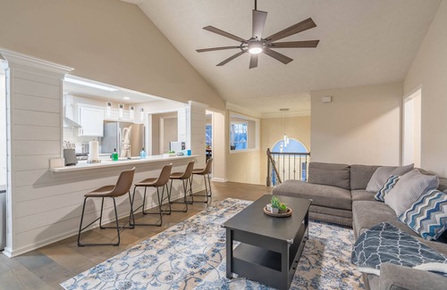 Lawrenceville House | Inviting Sweet Peach Retreat with Hot Tub & Screened Porch