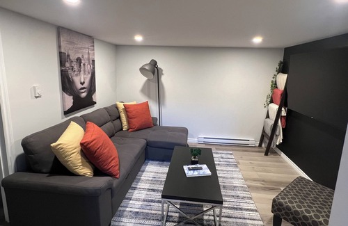 Dieppe Apartment | Comfortable Two Bedroom Apartment Steps from Trails & Dining