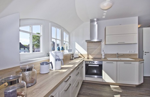 Gross Zicker Apartment | Seaside Retreat: Pet-Friendly Apartment with Balcony View