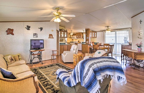 The Foothills House | Charming Yuma Retreat with Pet-Friendly Amenities & Patio