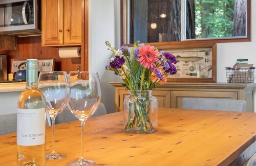 Cazadero Cabin | Charming CozyCreekCabin: Romantic Cottage with Hot Tub