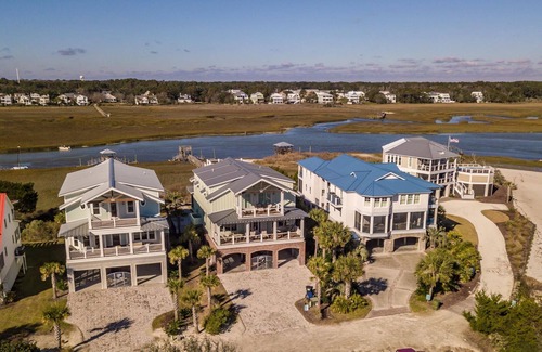 Pawleys Island House | Idyllic Creekfront Home with Pool, Dock & Breathtaking Views