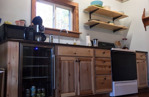 Lupton City Cabin | Creekside Cabin—Converted woodshop w/creek, fire pit & pavilion. Close to town