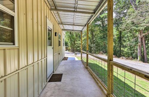 East Tallassee House | Pet-Friendly Creekside Cabin Retreat with Fire Pit Access