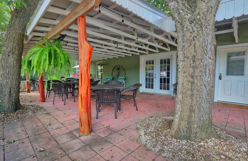Wimberley House | Pet-Friendly Creekside Cabins - The Hunter's Lodge Awaits