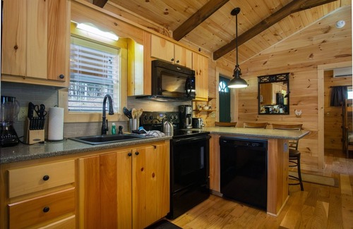 Pisgah Forest House | Creekside Log Cabin: Perfect for Families and Pets