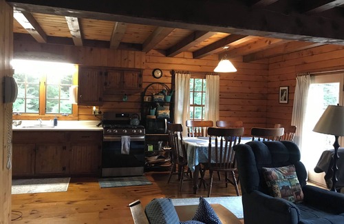 Fair Haven Cabin | Cozy 3-Bedroom Log Home with Lake View & Pool Access