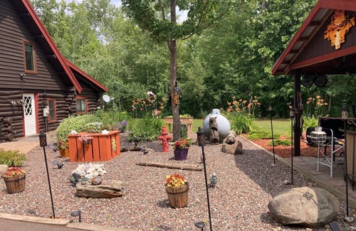 Moose Lake House | Idyllic Log Home Retreat on 40 Acres, Perfect for Snowmobiling