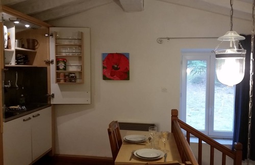 Roquetaillade Apartment | Charming Mezzanine Apartment with Heated Saltwater Pool