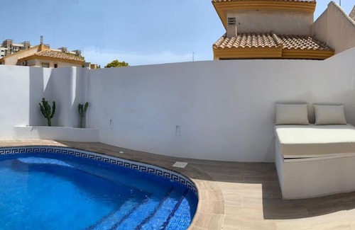 Playa Paraiso House | Inviting Mediterranean Duplex with Pool and Outdoor Dining