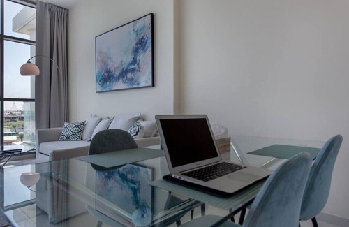 Dubai Apartment | Bright Apartment in DAMAC HILLS with Pool & Pet Friendly