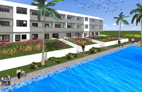 Tamariss Apartment | Dar Bouzza: Pet-Friendly Retreat with Pool for Families
