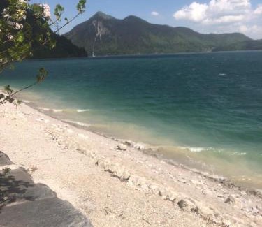 Kochel am See House | Seaside Retreat at Das Rote Haus am See: Pet Friendly Escape