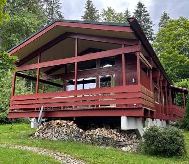 Kochel am See House | Seaside Retreat at Das Rote Haus am See: Pet Friendly Escape