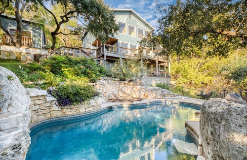 Comanche Trail House | Relaxing Dawson Home in Austin with Pool & Hot Tub
