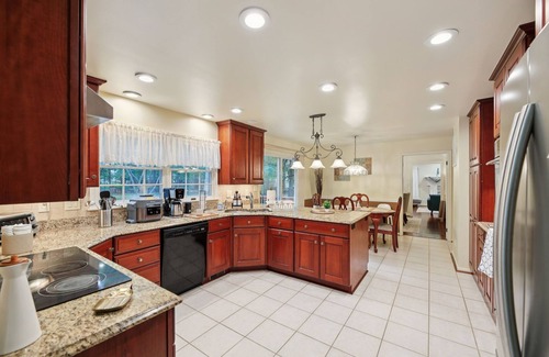 Montgomery Village House | DC Luxury Family Retreat in Forest—Spacious Full of Fun w/Zipline Waterfall