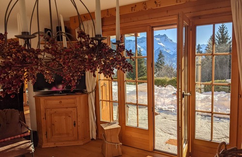 Villars-sur-Ollon Apartment | De Charme Appartement with Gorgeous Terrace & Ocean Views