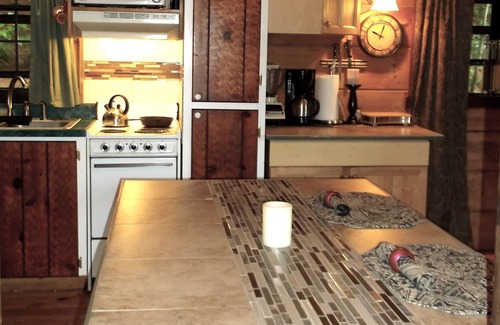 Glenville Cabin | Enchanting Log Cabin with Hot Tub & Mountain View Retreat