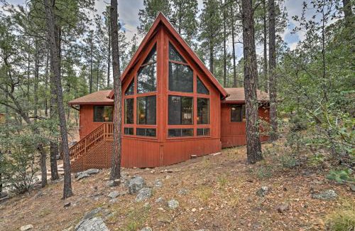 Ponderosa Park House | Prescott Cabin with Scenic Forest Views and Relaxing Deck