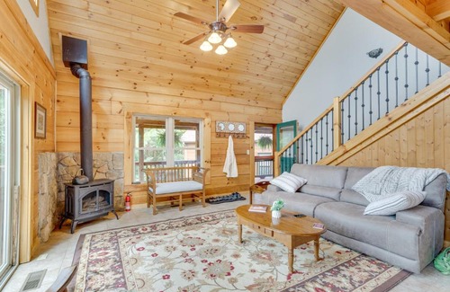 Bostic House | Idyllic Blue Ridge Mountain Cabin with Deck and Fire Pit