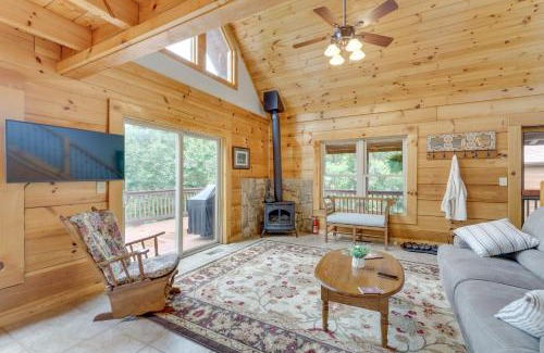 Bostic House | Idyllic Blue Ridge Mountain Cabin with Deck and Fire Pit