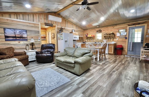 Amity Cabin | Tranquil Degray Lake Cabin with Pool and Ocean Views