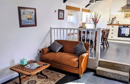 Treen House | Charming Cornish Barn with Ocean View & Spa near Minack Theatre